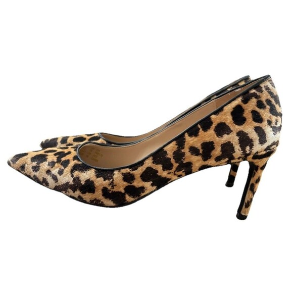 STUART WEITZMAN Dancer 75 leopard print calf hair pumps Sz 7 Leather - Picture 6 of 13